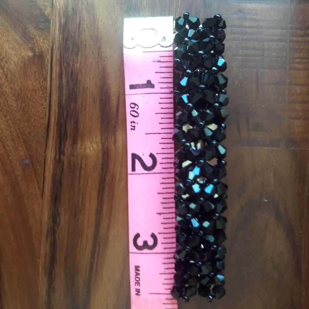 New Large Black Sparkly Hair Clip Barrette - Picture 4 of 6